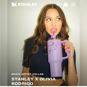 Stanley Lavender Travel Tumbler with Gold Stars